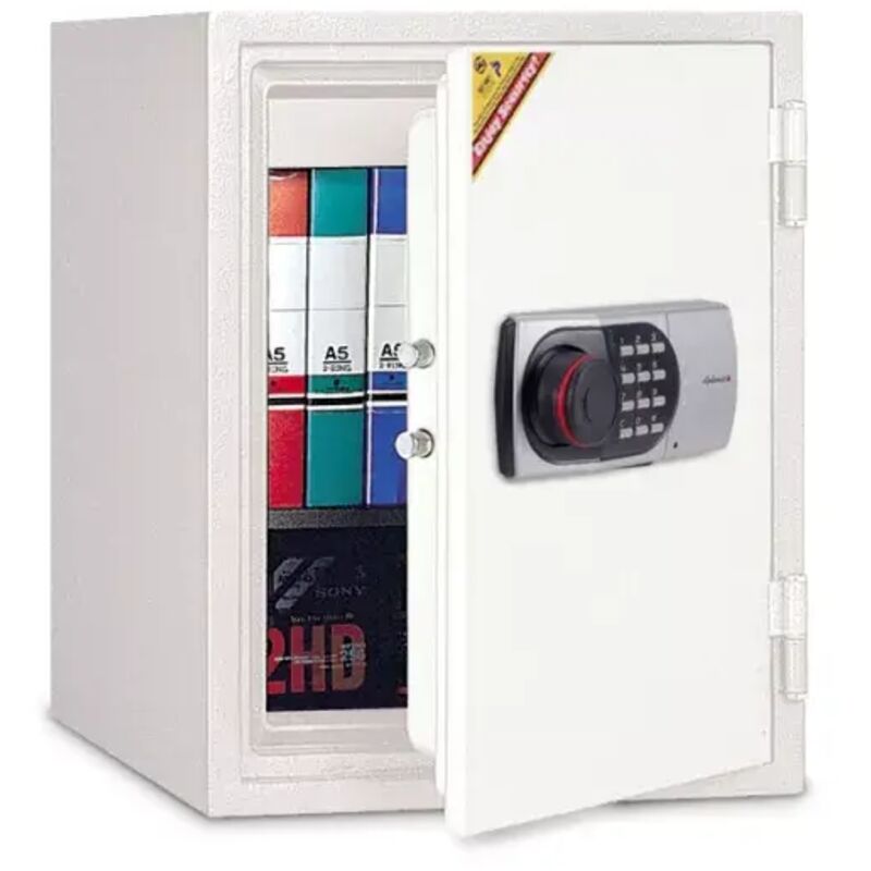 TECHNOMAX TECHNOFIRE - Armoire ignifuge pour papier protection 1h &agrave; combinaison &eacute;lectronique digitale, 2 p&ecirc;nes, 25 L, 41,4x35,2x43,3