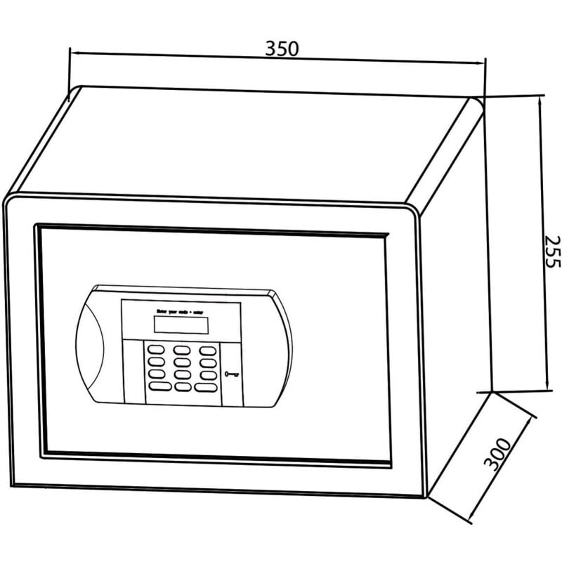 Heracles - Coffre-fort électronique CFE2 21L I-CFE2