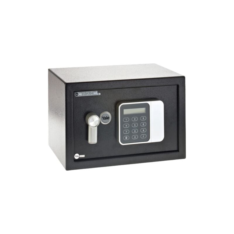 Yale - Coffre-fort électronique hôtel Compact 8.6L - code maître et utilisateur - 20x31x20cm YSG/200/DB2