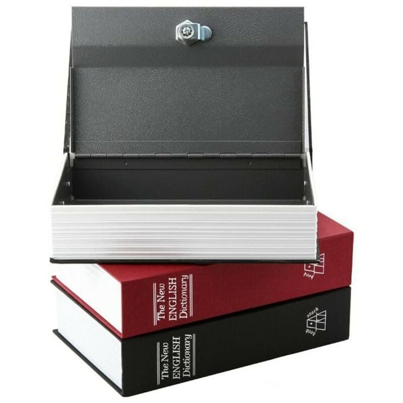 Mediawave Store - Coffre-fort en forme de livre 26,5 x 6,5 x 20 cm Coffre-fort avec clés