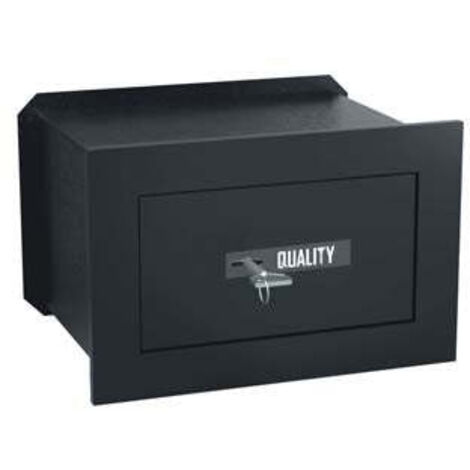 Coffre-fort encastrable 26x15x18 cm en acier avec étagère interne Qualité