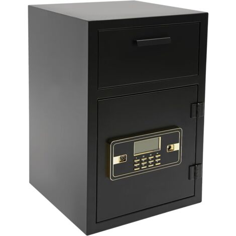 Coffre-Fort et Coffre-fort d'affaires de Sécurité, Coffre-Fort de Sécurité Robuste avec clés, Coffre-Fort Fente de Chute Coffre-Fort à Verrouillage de Caisse pour les Affaires de Magasin de détail de