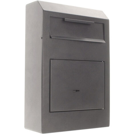 Coffre-fort H380xL250xP115mm 5l 1 porte.1 abattant noir ROTTNER