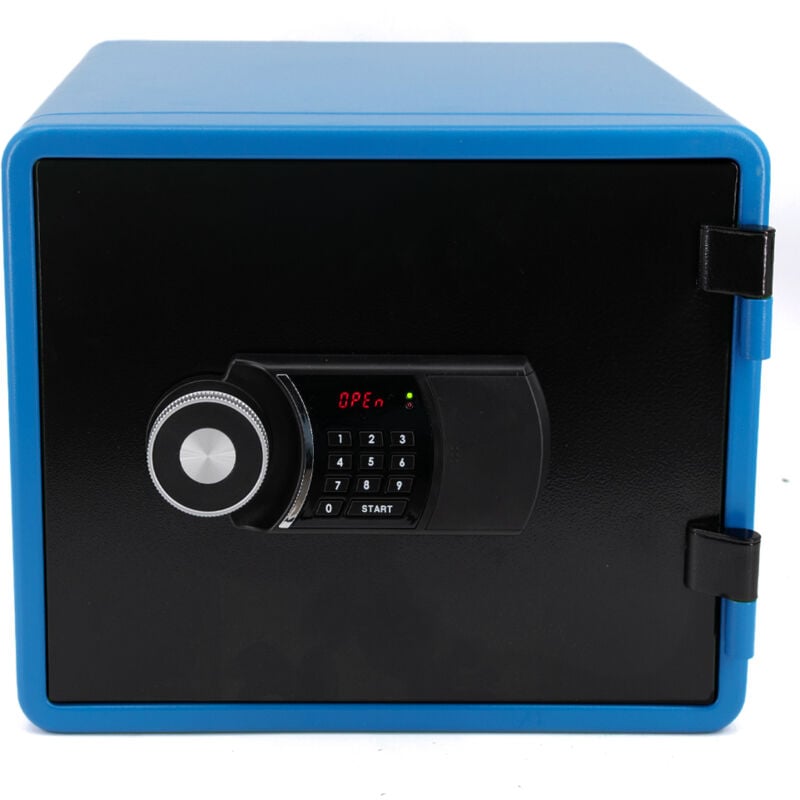 Reskal - Coffre fort ignifuge 20L Anti feu 1H Electronique a code fixation sol FS-FU20 Couleur - Bleu