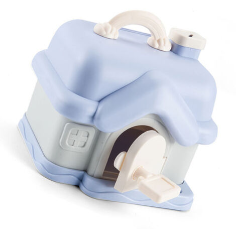 Coffre-fort Maison Cartoon pour Enfants - Cottage Lumineux avec Sticker (Large Capacité, Matériau Plastique, 300g)