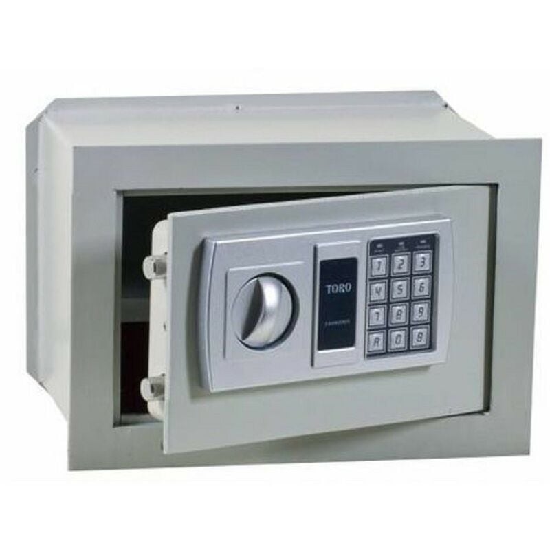 Toro - Coffre-fort mural électronique taureau blindé encastrable 36x20x24 mm.6 épaisseur - Salon