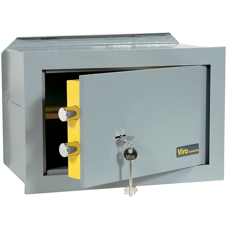 Coffre-fort mural mécanique Viro 31x19x20 avec serrure à double panneton - Salon