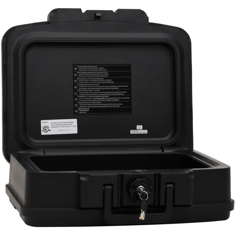 Vidaxl - Coffre-fort noir 44x37x16,5 cm