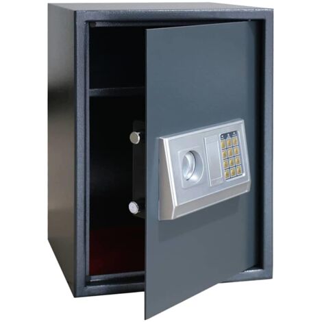 Coffre-fort numérique Gris foncé 35 x 31 x 50 cm Acier CFW528563
