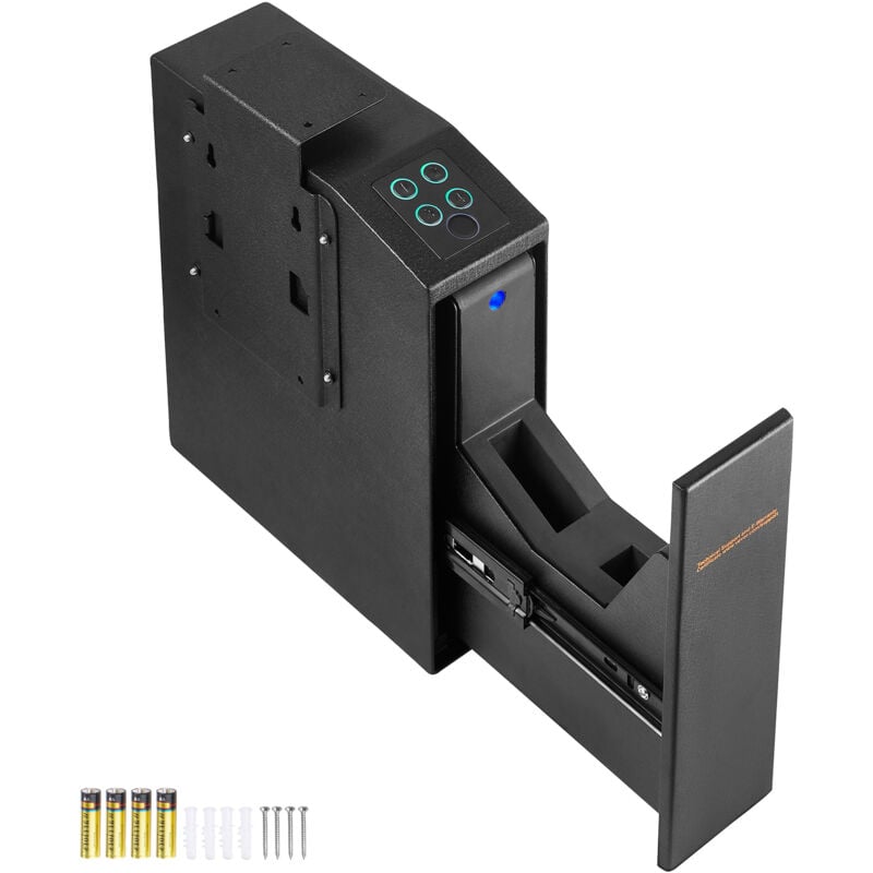 Coffre-fort pour pistolets Mophorn coffre-fort biométrique avec trois méthodes d'accès rapide : empreinte digitale, mot de passe et clé, coffre-fort