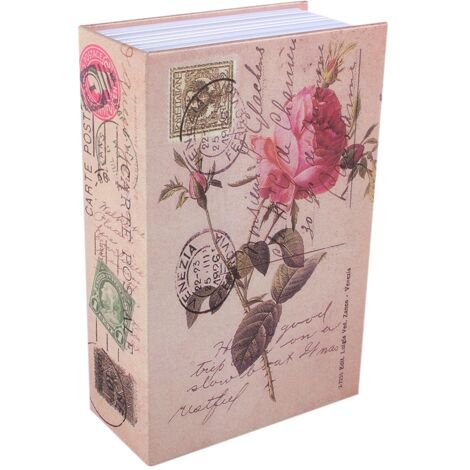 Coffre-fort Secret Livre pour Argent Bijoux avec Serrure (Type Journal Rose)