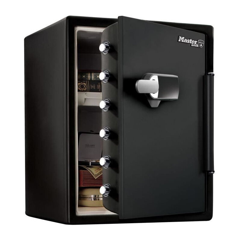 Master Lock - Coffre-fort ignifugé et résistant a l'eau (code tactile + alarme) 56,5 l