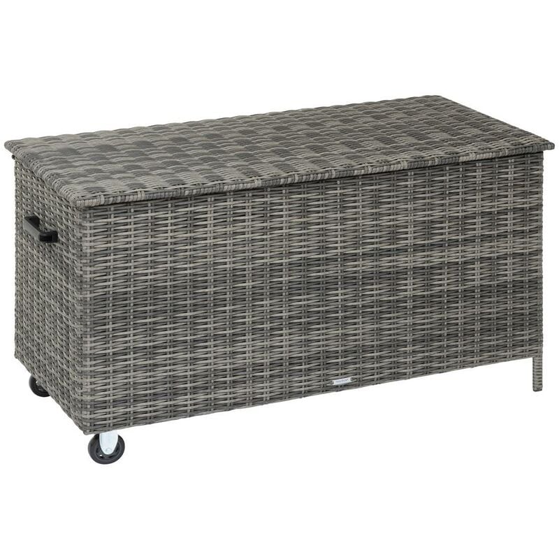 Coffre de rangement 159 x 76 x h. 82,5 cm Bayana terre d ombre cm en acier traité époxy - Hespéride
