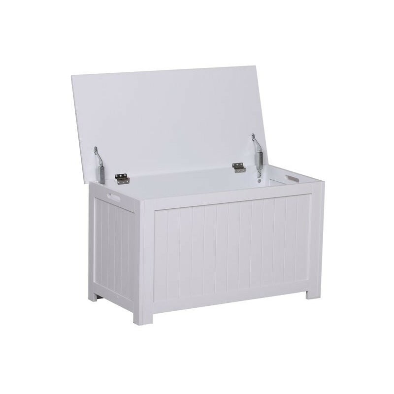 MH - Coffre malle de rangement archibald blanc