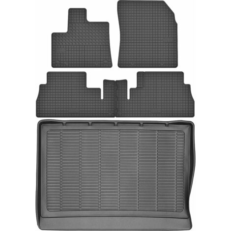 Coffre MAX-MAT 910304 + Tapis MOTOHOBBY 191002 - Citroën Berlingo III Kombivan à partir de 2018, repose-pieds CP2 conducteur - Installé