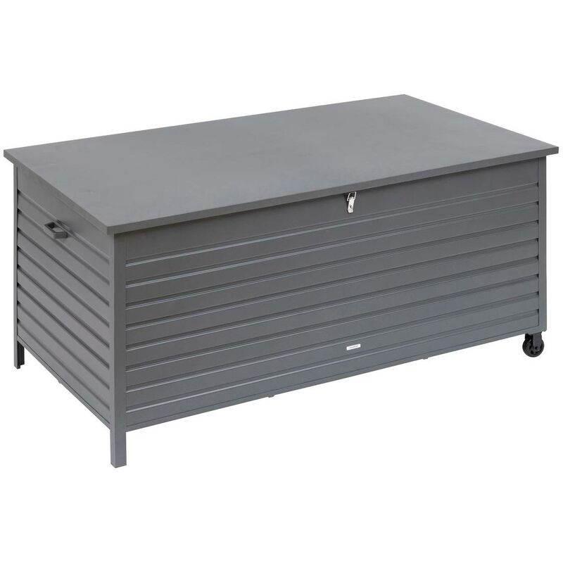 Hesperide - Coffre de rangement Menango graphite 195 x 96 x 108 cm en aluminum traité époxy - Hespéride