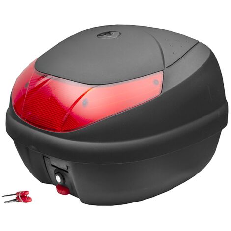 Coffre Moretti, MR-710, 30 l, noir, réfléchissant rouge