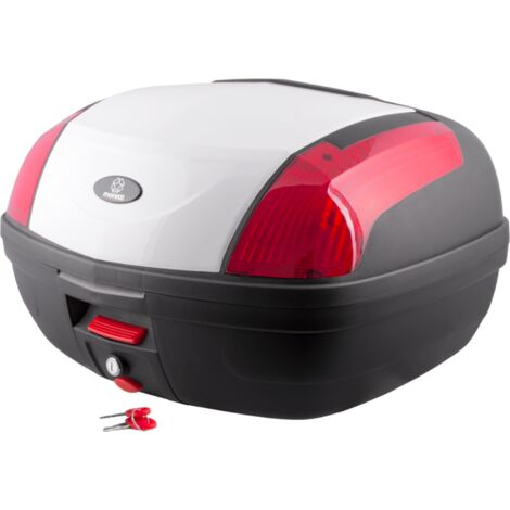 Coffre Moretti MR-889, 46 l, blanc, réflecteur rouge