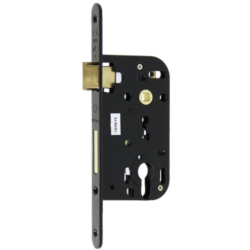 Serrure À Larder Multibat À Profil Européen Axe 50mm Finition Nickelé À Bout Rond - Jpm - 210000-06-1j