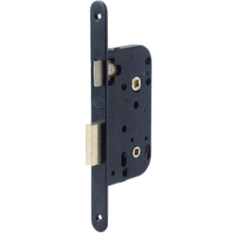 Serrure à larder multibat à condamnation axe 50MM finition noir à bout rond JPM 260000-02-1J