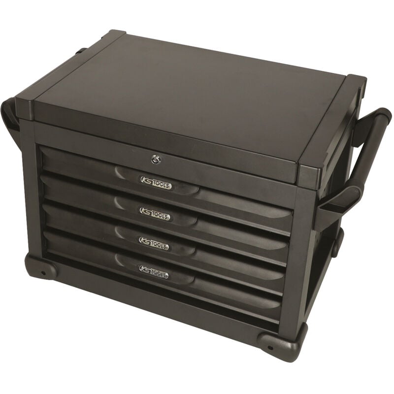 Kstools - Coffre à outils 4 tiroirs avec compartiment supérieur