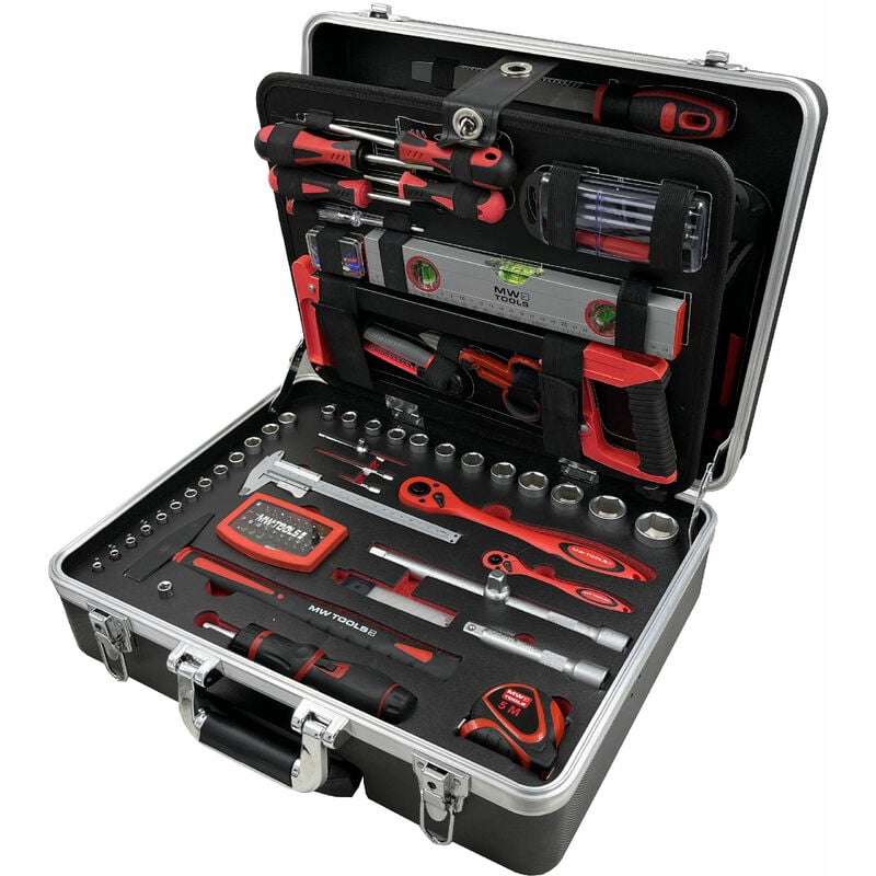 Mw Tools - Coffret d'outils 137 pièces valise abs sur roulettes BTK157W