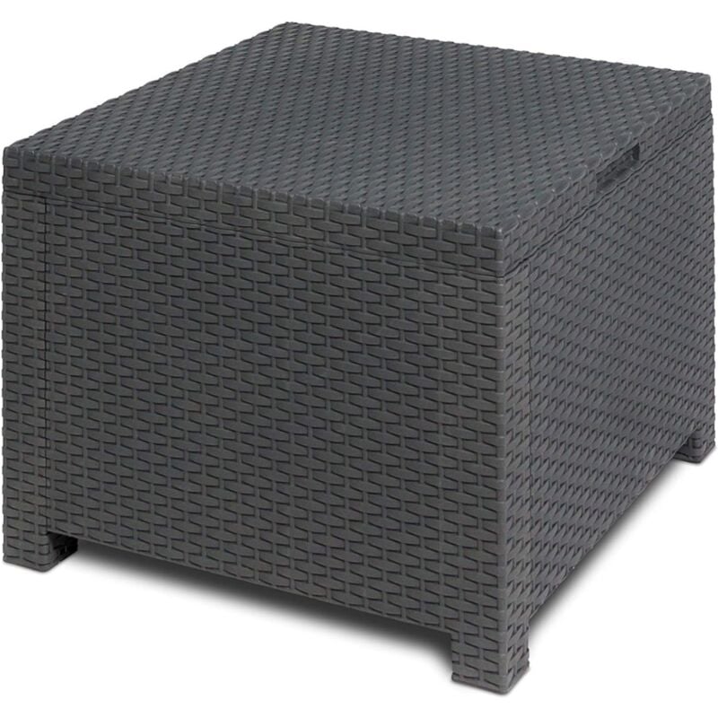 Toomax - Table basse Box extérieur Coffre de jardin 130L Anthracite L59 x P59 x H45 cm anthracite