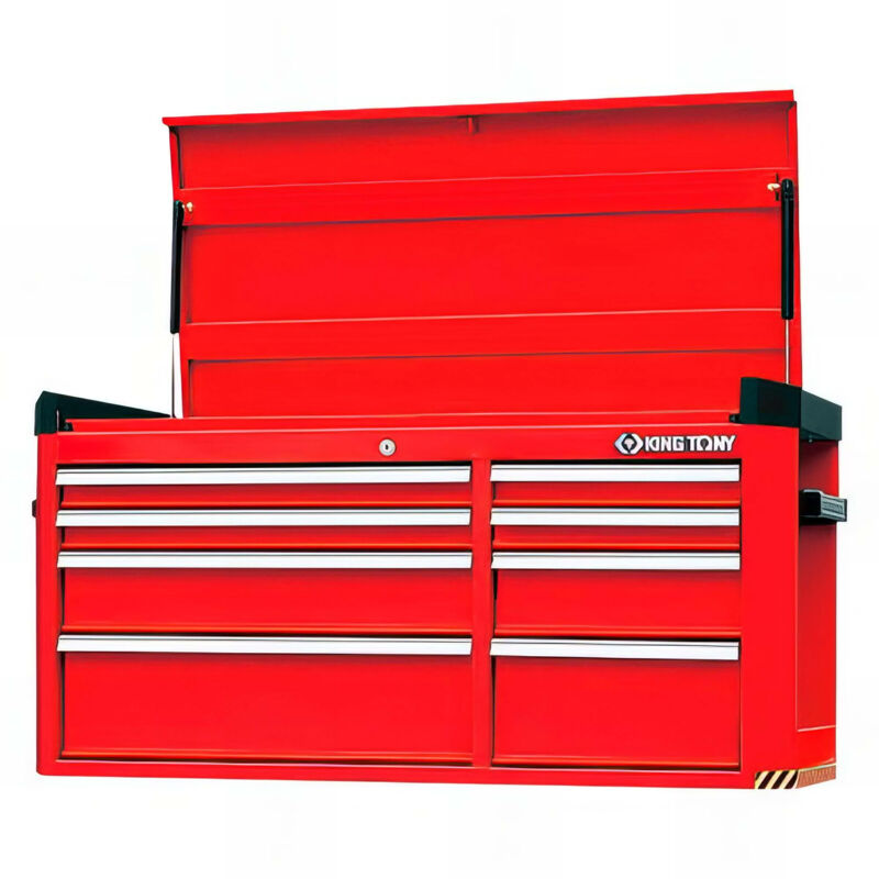 King Tony - Coffre métallique - 8 tiroirs avec soute supérieure - 470 x 564 x 1 091 mm
