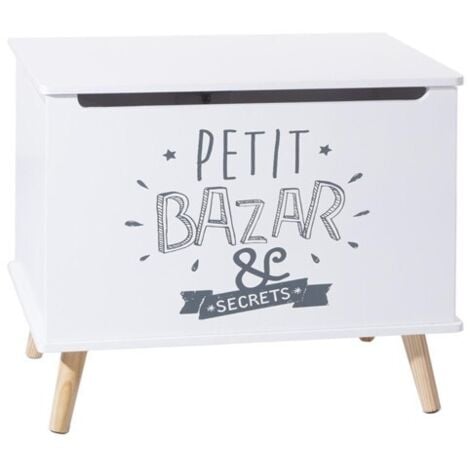 Table De Chevet Enfant Douceur Blanc 35,5x40cm