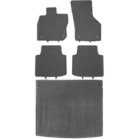Coffre RIGUM 437409 + tapis GEYER 906/4C - VW Tiguan III SUV 2024 (également pour eTSI) Repose-pieds avant AV2 - INSTALLÉ