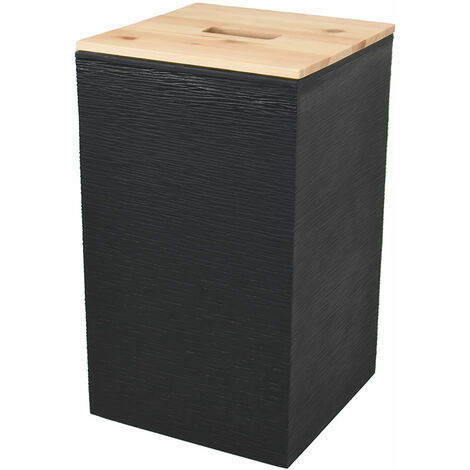 Coffre Stone à granulés pour 20 kg de pellets Jura Montania - 29,5 x 29,5 x 50,6 cm - Eda