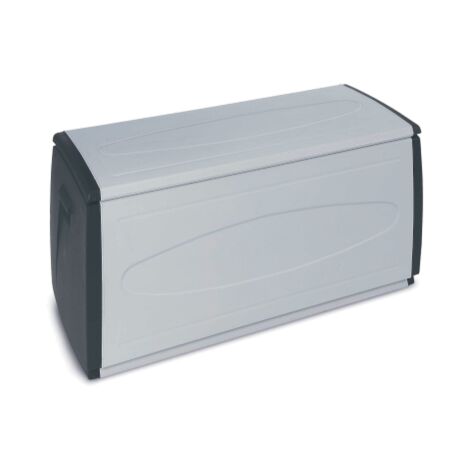Coffre Terry BOX 120 Qnoir support bois conteneur en polypropyle'ne 120x54x57 cm 2 roues d'un cote'