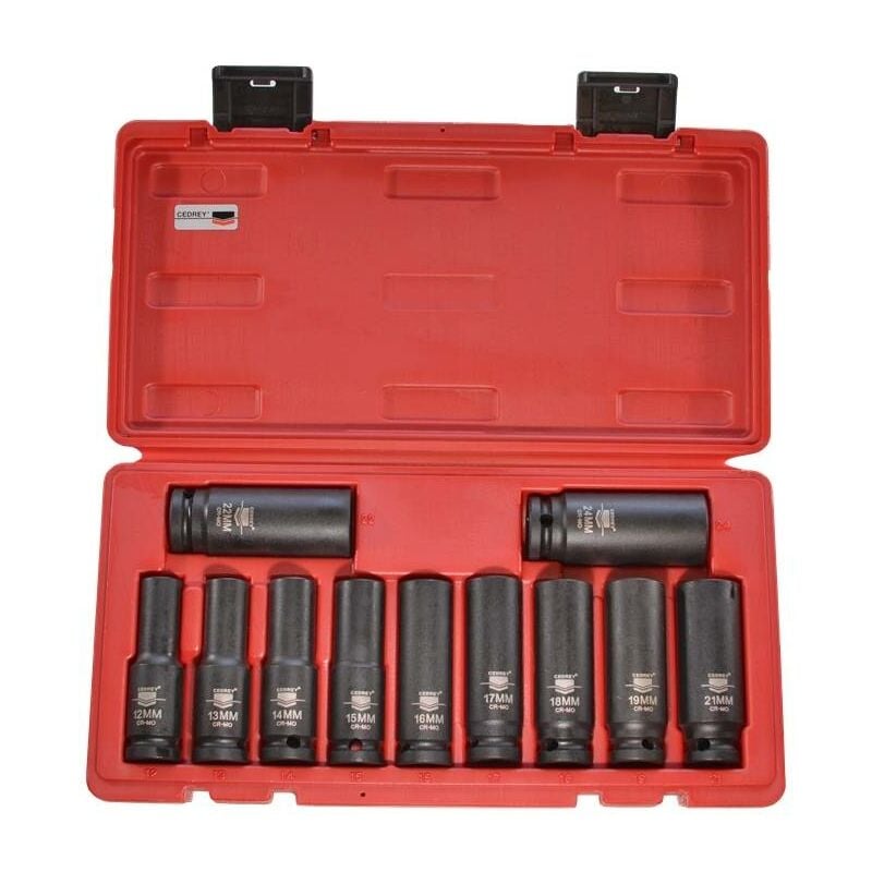 Coffret 11 douilles chocs long coffret 11 douilles chocs 1/2 Cedrey