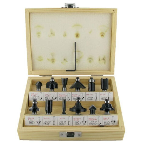 Coffret 12 fraises carbure queue Ø8mm HIKOKI 500507