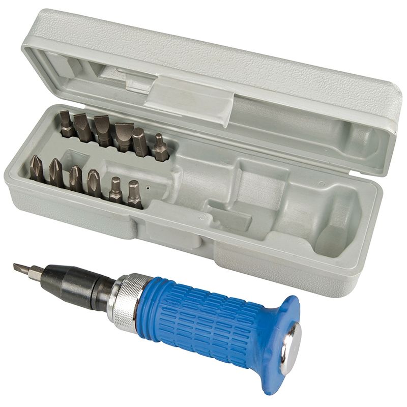Coffret 14 pièces tournevis à chocs à poignée caoutchoutée 14 pcs Silverline 375291