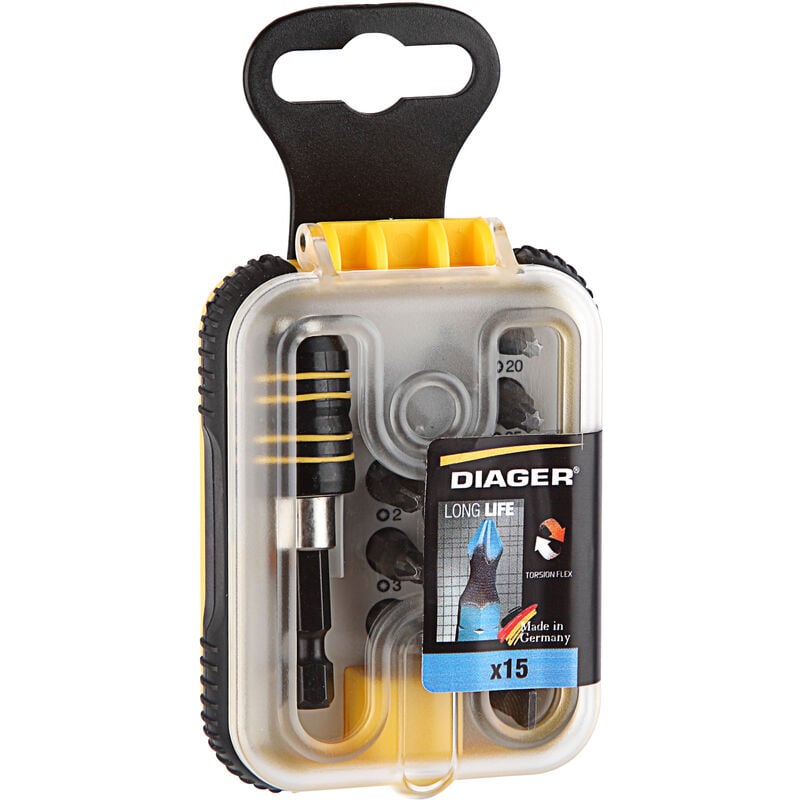 Coffret de 15 embouts torsion - U649C