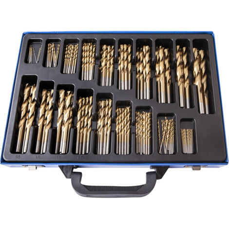 Coffret 170 forets HSS-TiN pour perçage des aciers - EG 0671BL - CLAS Equipements