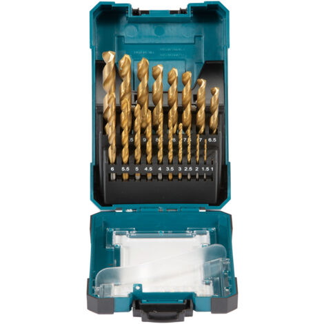 COFFRET 19 FORETS METAL HSS TIN x 10 MAKITA D-72229-10