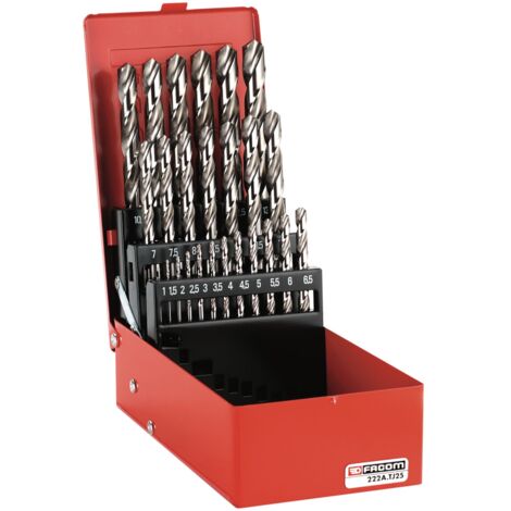 Coffret 19 forets métal taillé 1 à 10mm - Facom