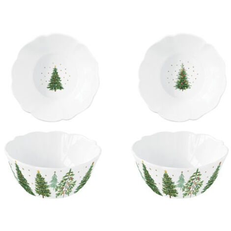 Coffret 2 Bols 14 Cm - Festive Trees - Easy Life