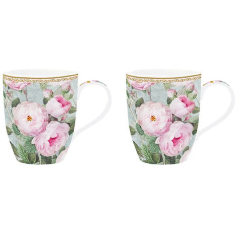 Coffret 2 Mugs 35 Cl - Roses In Bloom - Easy Life