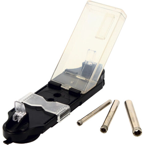 Coffret 3 trépans diamanté perçage à eau carrelage Ø6-8-10