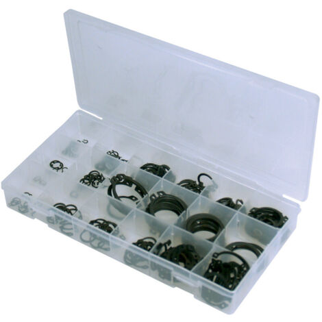 Autobest – Coffret de 300 circlips extérieurs 3 à 32 mm – Assemblages par gorges extérieures – Pour professionnels – Pince circlips