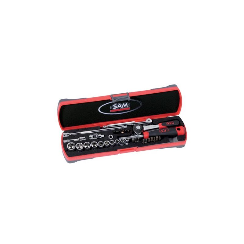 Jeu de douilles sam 1/4'' 33 pièces ( Prix pour 1 )