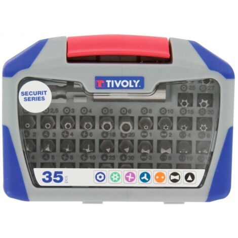 Coffret 35 embouts de vissage securité series 35 pièces - TIVOLY