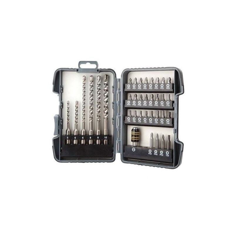 Diager - Coffret percage-vissage 35 pieces forets et embouts