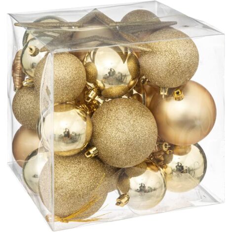 Coffret 35 pièces de décoration pour sapin de Noël