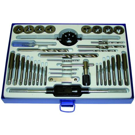 Coffret 37pcs forets HSS, tarauds, filières et accessoires - OM 9221 - CLAS Equipements