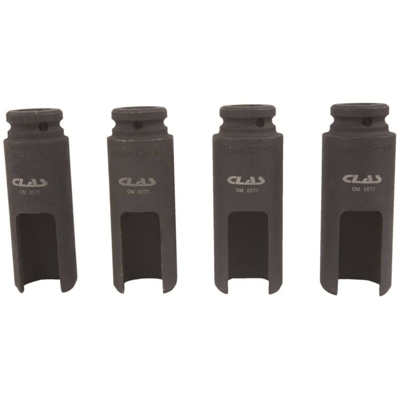 Clas - Coffret 4 douilles 1/2' 6 pans Cr-Mo démonte têtes injecteurs diesel - om 0071 Equipements