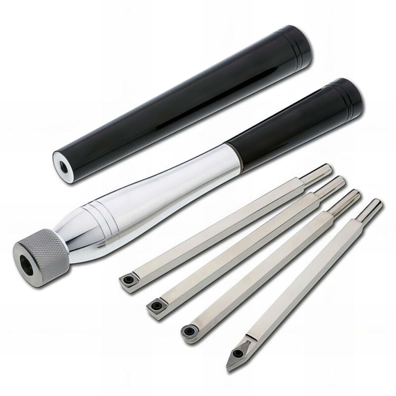 Holzprofi - Coffret 4 gouges à plaquettes interchangeables + accessoires l. 483 à 597 mm